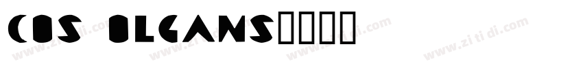 cos Olgans字体转换